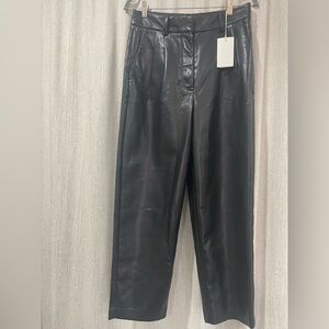 Wilfred Black vegan Leather Trousers